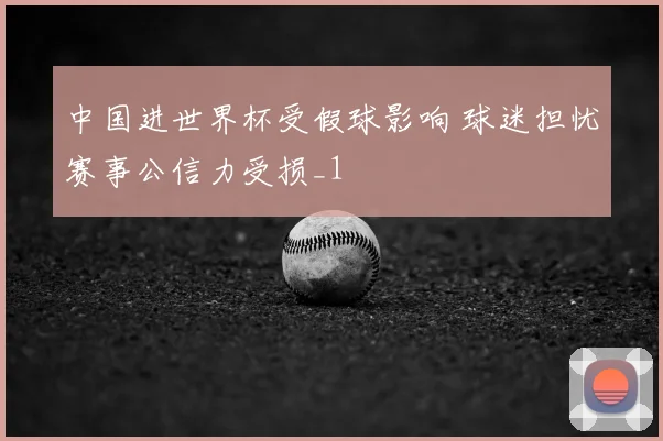 中国进世界杯受假球影响 球迷担忧赛事公信力受损_1